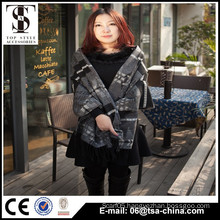 2015 new design women fashion jacquard scarf winter shawl fashion poncho